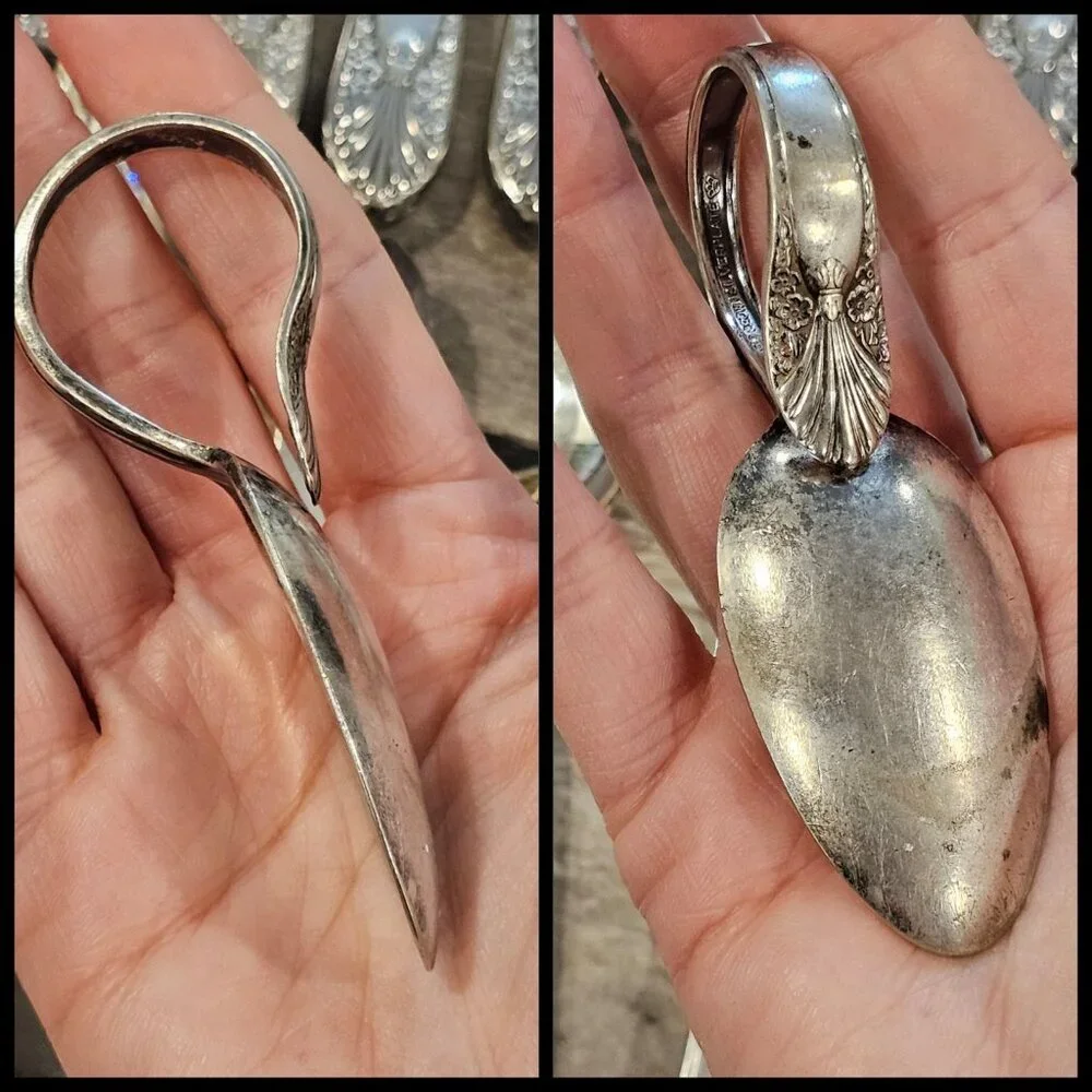 VTG Crown Radiance Silver Plate Flatware  Set 6 Settings Art‎ Deco 23 Pieces